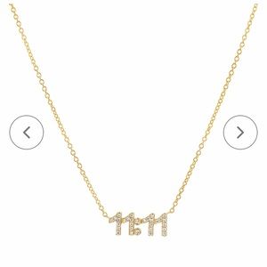❌ SOLD ❌ Babygold 11:11 Diamond Necklace 14k